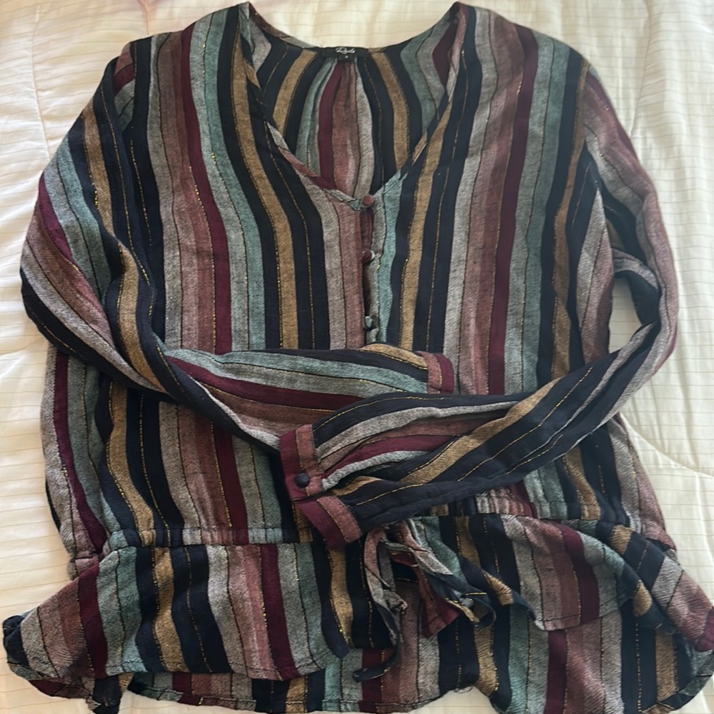 Rails Metallic Thread Blouse